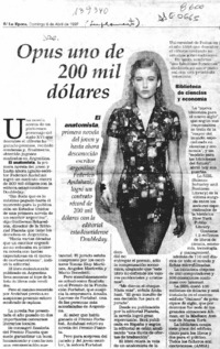 Opus uno de 200 mil dólares  [artículo].