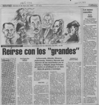 Reírse con los "grandes"  [artículo] María Eugenia Meza.