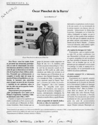 Oscar Pinochet de la Barra  [artículo] Lucía Ramírez A.
