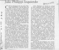 Julio Philippi Izquierdo  [artículo].