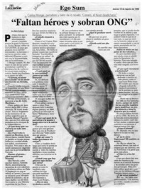 "Faltan héroes y sobran ONG"  [artículo] Ana María Sanhueza.