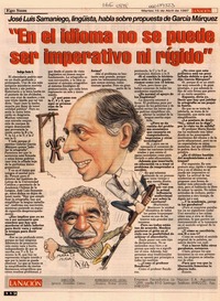 "En el idioma no se puede ser imperativo ni rígido"