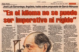 "En el idioma no se puede ser imperativo ni rígido"