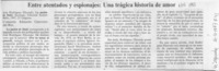 Entre atentados y espionajes, una trágica historia de amor  [artículo] Eduardo Guerrero del Río.