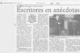 Escritores en anécdotas  [artículo].