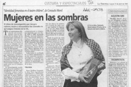 Mujeres en las sombras  [artículo].