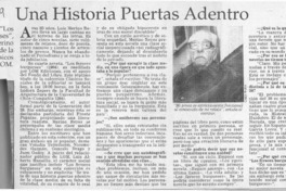 Una historia puertas adentro  [artículo].