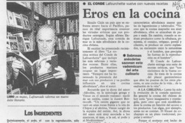 Eros en la cocina  [artículo].