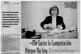 "Me gusta la computación porque no soy romántica"