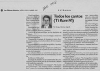 Todos los cantos (Ti Kom VL)