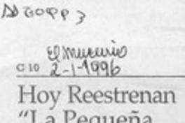 Hoy reestrenan "La pequeña historia de Chile"  [artículo].