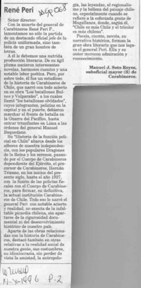 René Peri  [artículo] Manuel J. Soto Reyes.