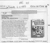 Tribunal privado  [artículo] Andrés Gómez.
