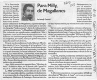 Para Milly, de Magallanes  [artículo] Rodolfo Gambetti.