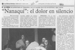 "Nanaqui", el dolor en el silencio  [artículo].