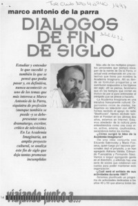 Diálogos de fin de siglo  [artículo] Cantalicio Robledo.