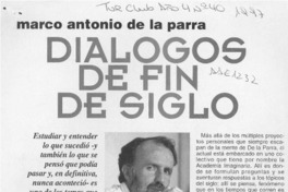 Diálogos de fin de siglo  [artículo] Cantalicio Robledo.