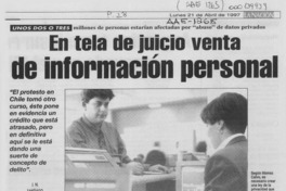 En tela de juicio venta de información personal