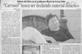 "Carrusel" busca ser declarado material didáctico  [artículo] Ximena Poo.