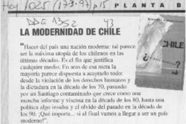 La Modernidad de Chile  [artículo].