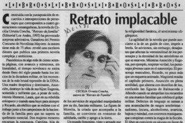 Retrato implacable  [artículo] Antonio J. Salgado.