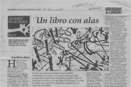 Un libro con alas  [artículo] Hugo Montes Brunet.