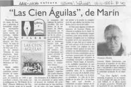 "Las cien águilas", de Marín  [artículo] Filebo.