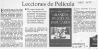 Lecciones de película  [artículo].