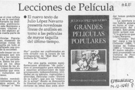 Lecciones de película  [artículo].