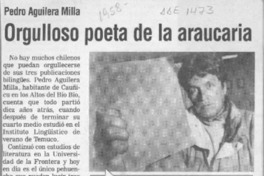 Orgulloso poeta de la araucaria  [artículo].