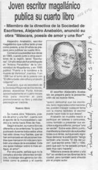 Joven escritor magallánico publica su cuarto libro  [artículo].