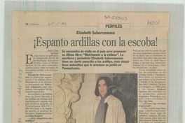 Espanto ardillas con la escoba!