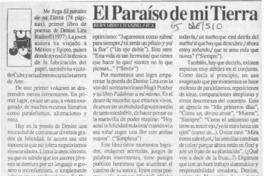 El paraíso de mi tierra  [artículo] Bernardo Chandía Fica.