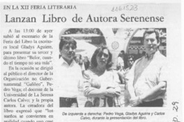 Lanzan libro de autora serenense  [artículo].