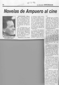 Novelas de Ampuero al cine  [artículo].