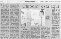 "Chibolo" está aquí  [artículo].