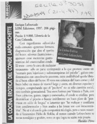 La cocina erótica del Conde Lafourchette