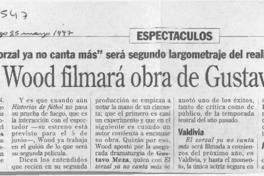Andrés Wood filmará obra de Gustavo Meza  [artículo] G. N.