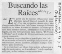 Buscando las raíces  [artículo].