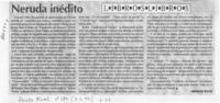 Neruda inédito