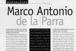 Marco Antonio de la Parra  [artículo].