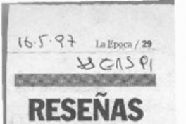 Valdivieso edita texto de ensayos  [artículo].
