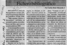 Fichero bibliográfico  [artículo] Carlos René Ibacache.