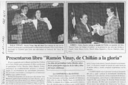 Presentaron libro "Ramón Vinay, de Chillán a la gloria"  [artículo].
