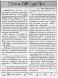 Fichero bibliográfico  [artículo] Carlos René Ibacache.