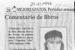 Comentario de libros  [artículo] Rocío L'Amar.