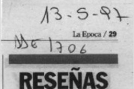 Ex locutor radial lanza crónicas  [artículo].