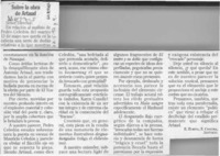 Sobre la obra de Artaud  [artículo] E. Zurita [y] Z. Concha.