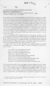 Catorce poetas hispanoamericanos de hoy