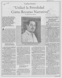 "Utilicé la frivolidad como recurso narrativo"